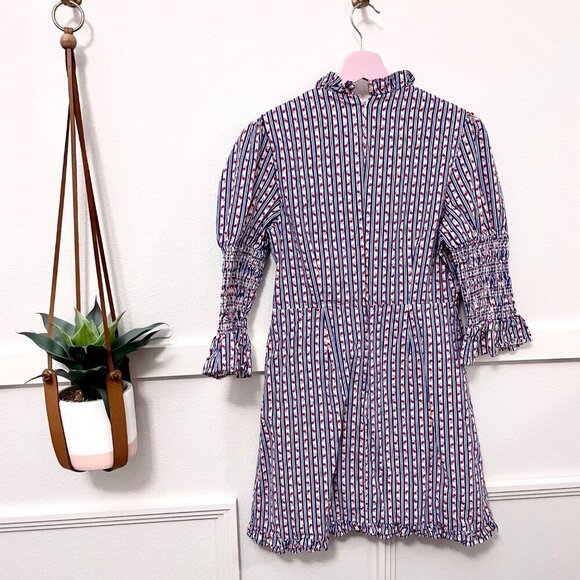 Laura Ashley by Urban Outfitters Maisy Mock Neck Mini Dress Size M - Picture 7 of 7